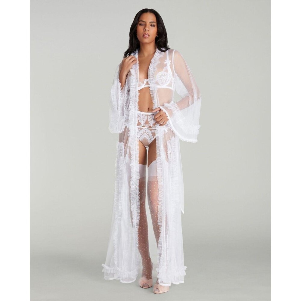 Agent Provocateur Maeva White Bridal Maxi Gown S/M NWT $630